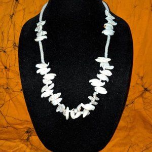 Natural Broken tiny puka Shell polished Necklace